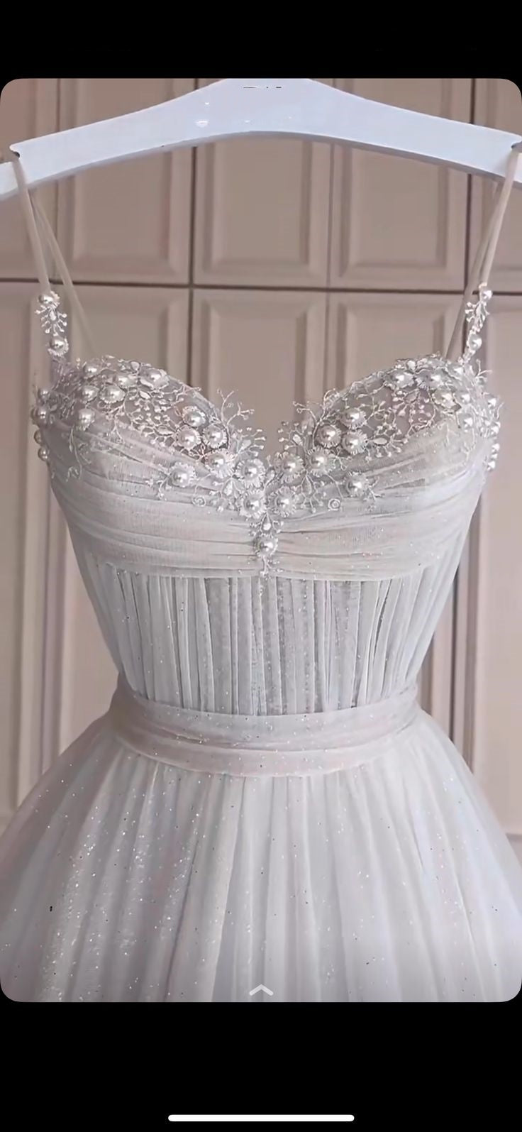 Classic Bridal Gown A Line Spaghetti Straps Tulle White Wedding Dresses Minimalist Bridal Gowns DP1317