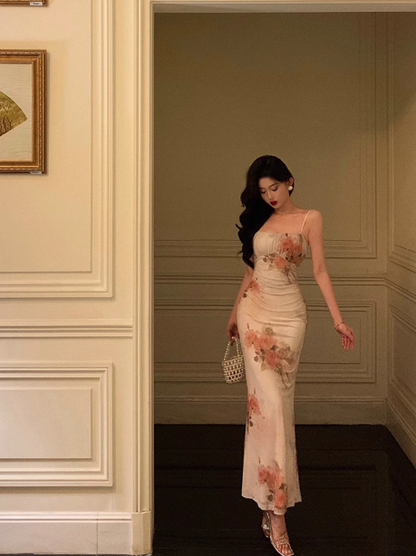 Elegant Sheath Spaghetti Straps Pink Sleeveless Burgundy 23rd Birthday Dress Party Gown Birthday Outfits Birthday Dress Ideas For Women DP1389