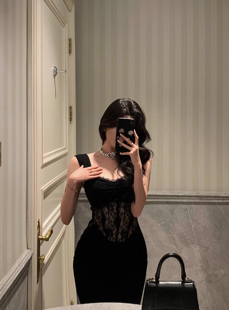 Classy Mermaid Straps Black Long 18th Birthday Dress Party Gown 21st Birthday Outfits Birthday Dress Ideas For Women DP1392