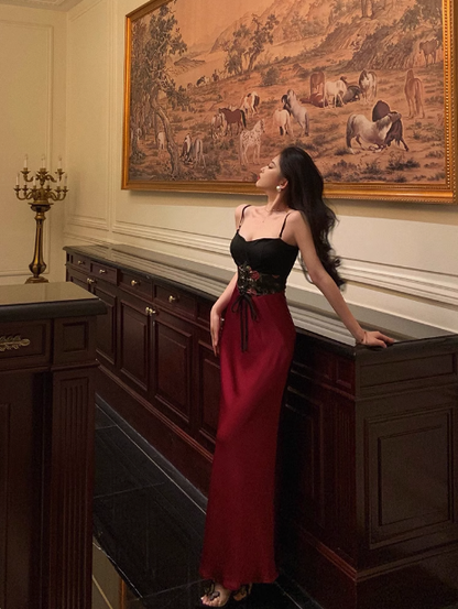 Classy Mermaid Spaghetti Straps Red Long 18th Birthday Dress Party Gown 21st Birthday Outfits Birthday Dress Ideas For Women DP1395