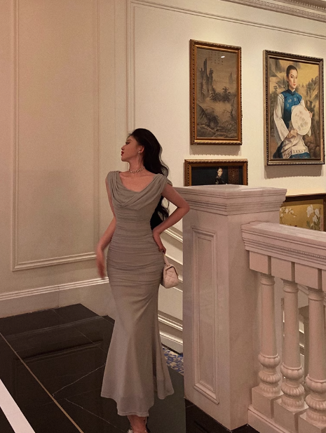 Elegant Sheath Green Tulle Sleeveless 23rd Birthday Dress Party Gown Birthday Outfits Birthday Dress Ideas For Women DP1417