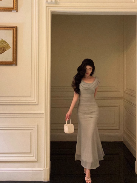 Elegant Sheath Green Tulle Sleeveless 23rd Birthday Dress Party Gown Birthday Outfits Birthday Dress Ideas For Women DP1417