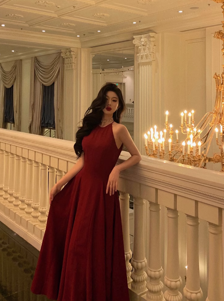 Elegant A Line Red Sleeveless 23rd Birthday Dress Party Gown Birthday Outfits Birthday Dress Ideas For Women DP1420