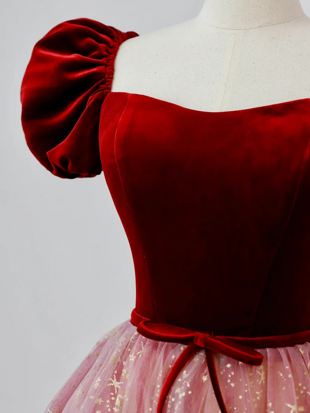 Elegant Glamour Ball Gown Sweetheart Short Sleeves Tulle Pink Prom Dress Party Dress Evening Dresses DP1518