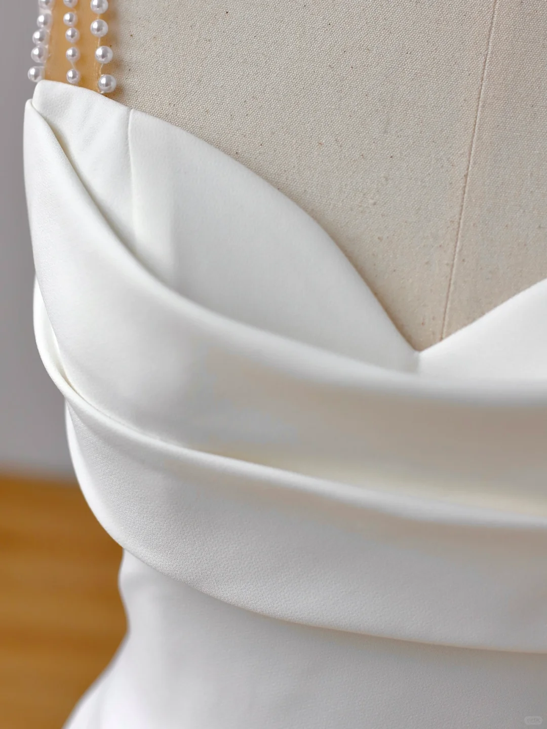 Simple Bridal Gown Mermaid Spaghetti Straps Satin White Wedding Dresses Minimalist Bridal Gowns DP1520