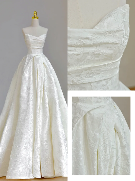 Pretty Wedding Dress Ball Gown Sweetheart Ivory Lace Wedding Dresses Bridal Gowns DP1564