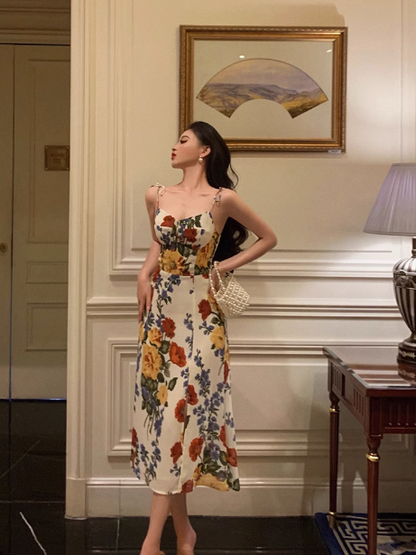 Elegant A Line Spaghetti Straps Floral 23rd Birthday Dress Party Gown Birthday Outfits Birthday Dress Ideas For Women DP1641