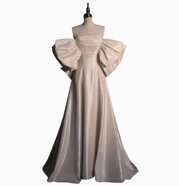 Romantic Bridal Gown Ball Gown Off The Shoulder Wedding Dresses Minimalist Bridal Gowns DP1655