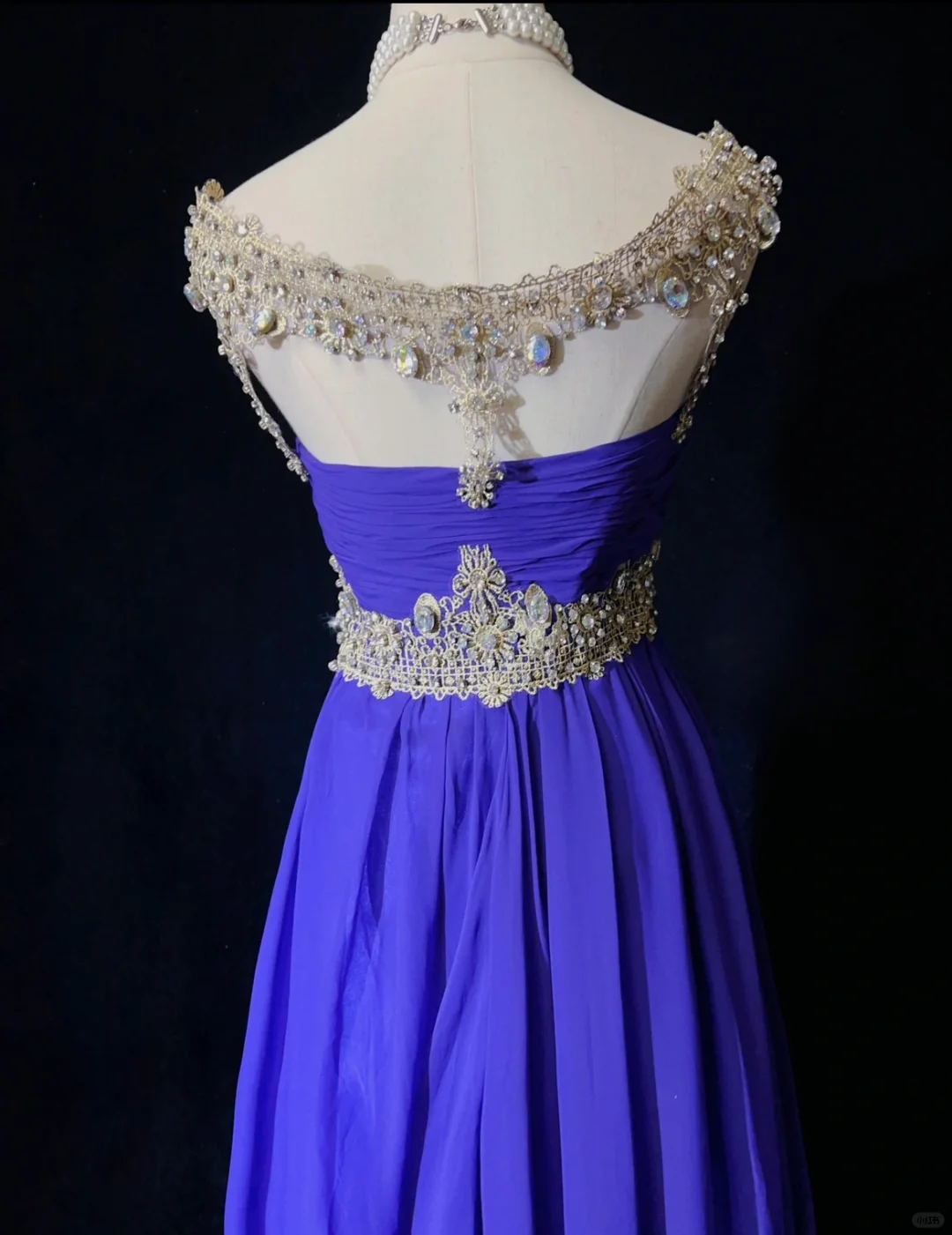 Elegant Glamour A Line Royal Blue Chiffon Long Prom Dress Party Dress Evening Dresses DP1686