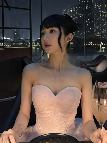 Simple A line Sweetheart Pink Lace Short Homecoming Dress Summer Hoco Dresses Cocktail Dress P1768