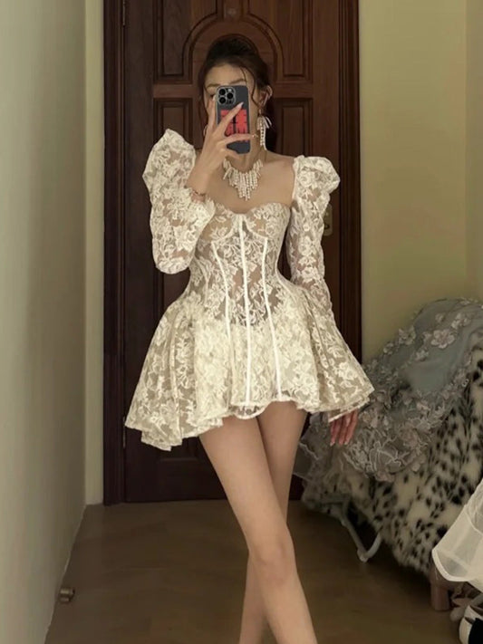 Simple A line Sweetheart Lace Short Homecoming Dress Summer Hoco Dresses Cocktail Dress DP1770