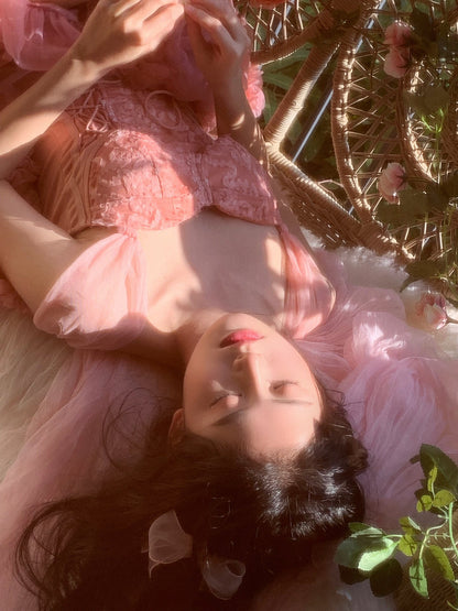 Cute Ball Gown Off The Shoulder Pink Lace Short Homecoming Dress Summer Pink Hoco Dresses Cocktail Dress For Senior Teens DP1788