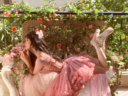 Cute Ball Gown Off The Shoulder Pink Lace Short Homecoming Dress Summer Pink Hoco Dresses Cocktail Dress For Senior Teens DP1788