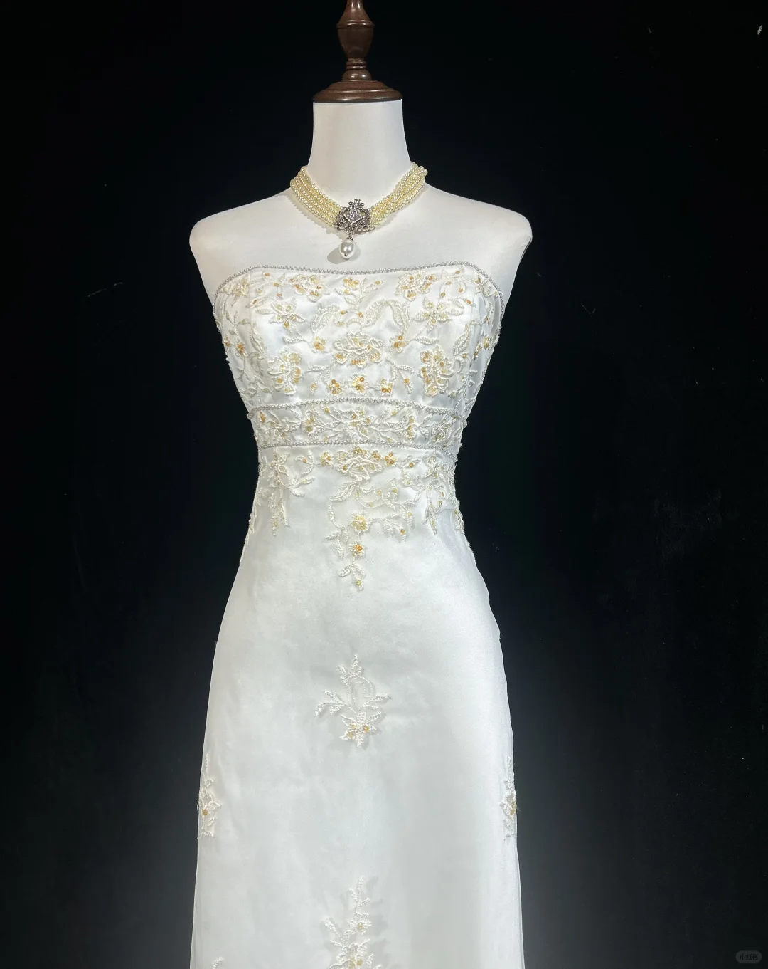 Pretty Wedding Dress High Low Strapless Ivory Long Wedding Dresses Bridal Gowns DP1836