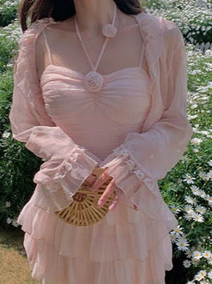 Cute A line Pink Chiffon Summer Short Homecoming Dress Hoco Dress Mini 18th Birthday Outfit Cocktail Dresses DP1862