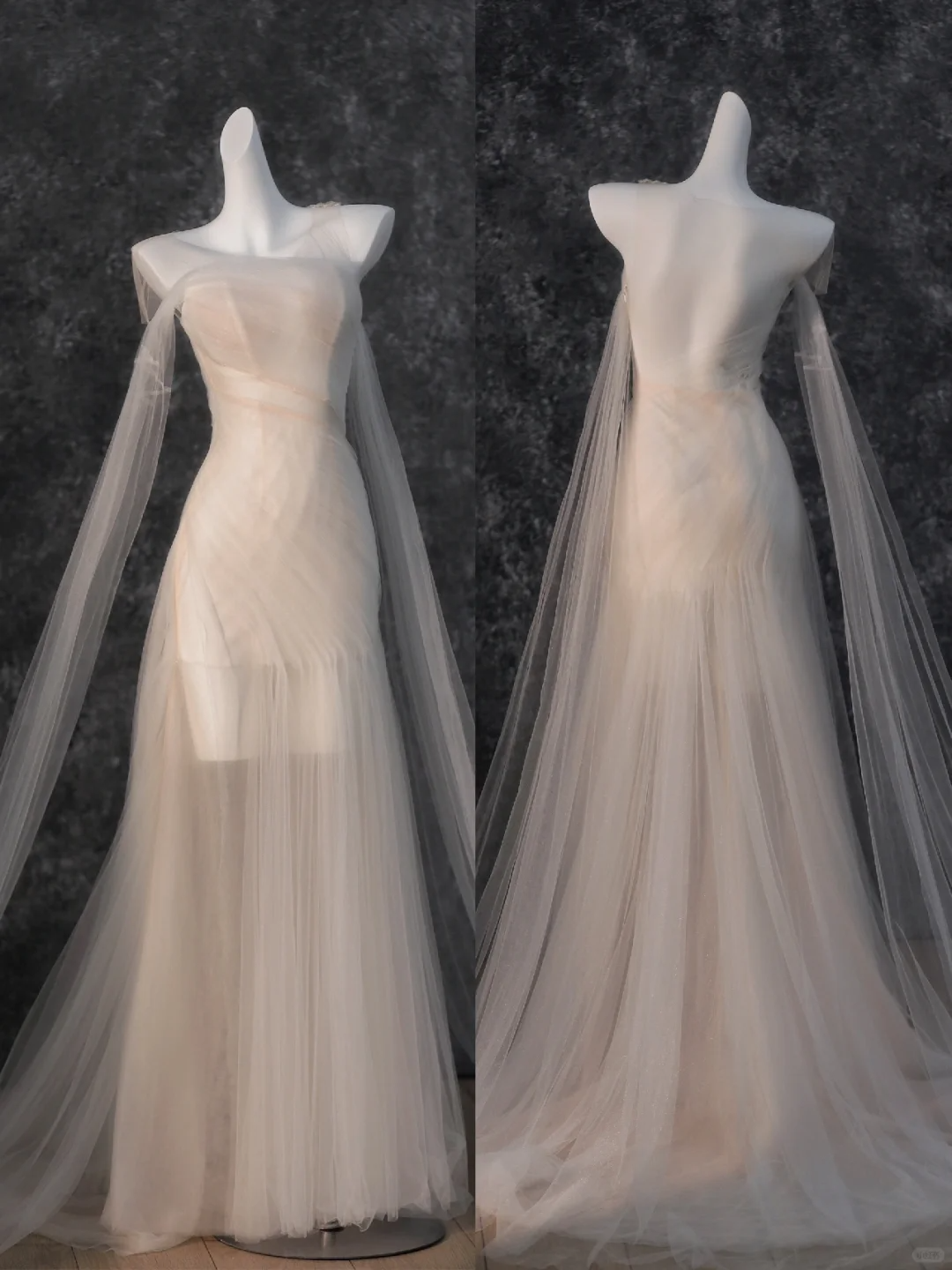 Simple Wedding Dress Mermaid Strapless Tulle Long Summer Wedding Dresses Bridal Gowns DP1868