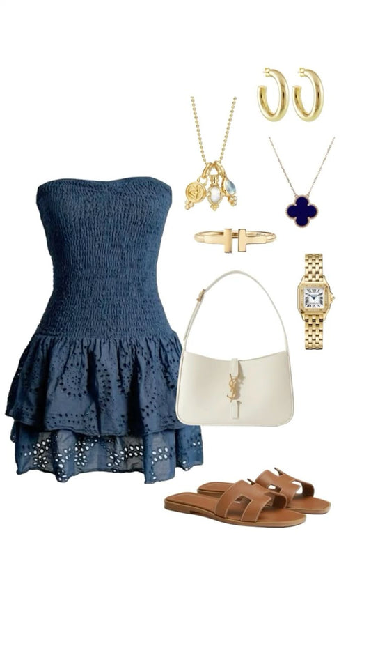 Cute Sheath Strapless Navy Blue Summer Homecoming Dress Hoco Dress Mini 18th Birthday Outfit Cocktail Dresses DP1945