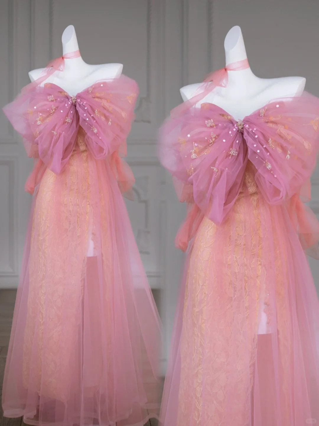 Gorgeous Mermaid Sweetheart Tulle Pink 23rd Birthday Dress Prom Dress Birthday Outfits For Women DP1974