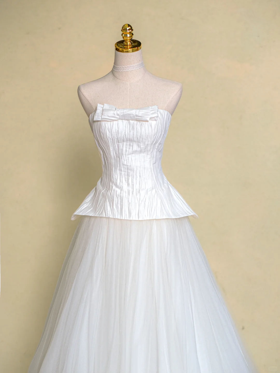 Rustic Wedding Dress Ball Gown Strapless White Tulle Long Wedding Dresses Bridal Gowns DP1979