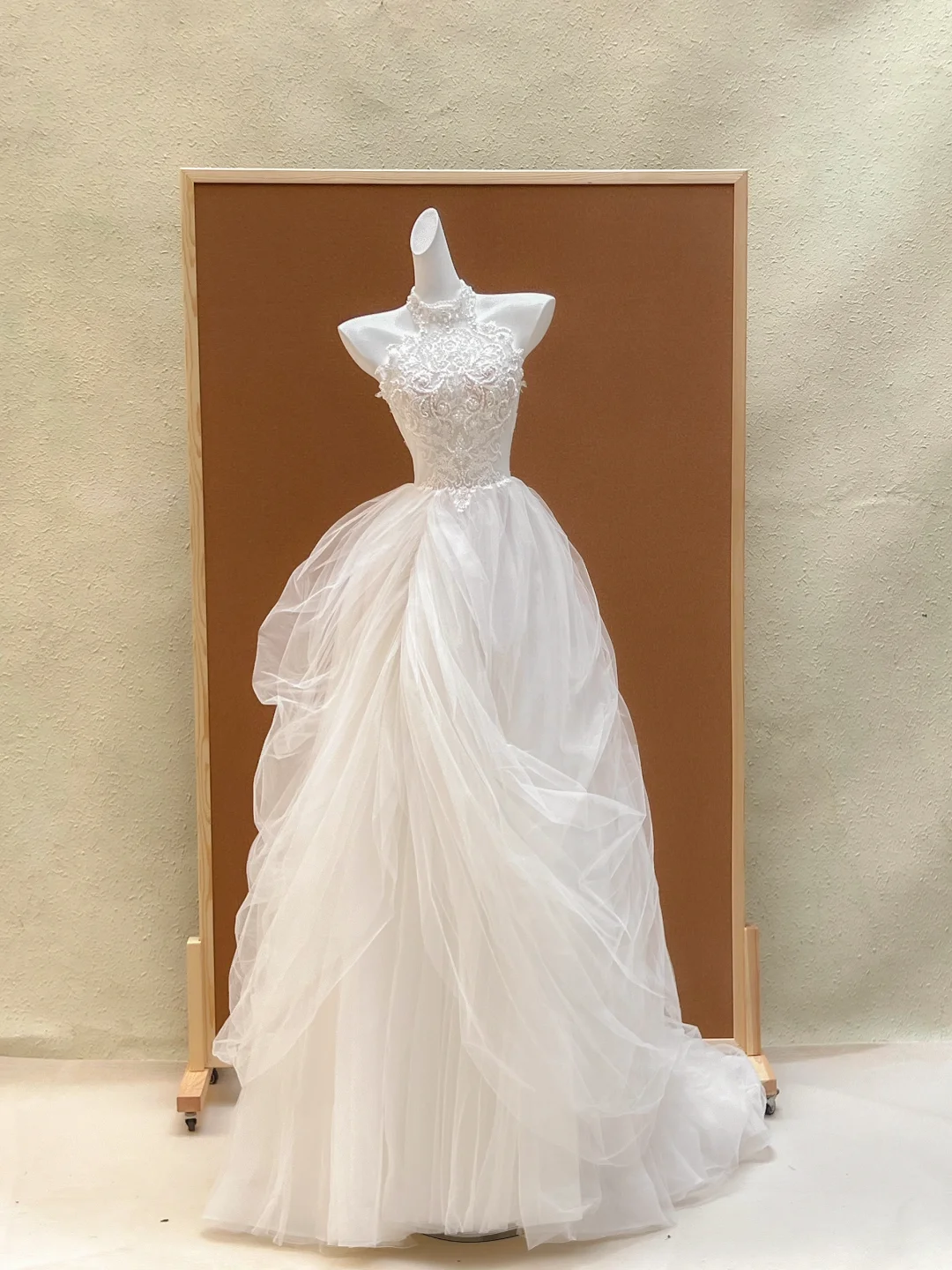 Modest Wedding Dress Ball Gown High Neck Lace Long White Wedding Dresses Brides Dress Bridal Gowns DP1953