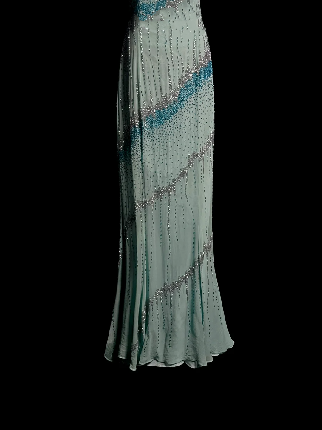 Vintage Mermaid Spaghetti Straps Backless Beads Long Evening Party Gowns Evening Formal Dresses Prom Dress DP2033