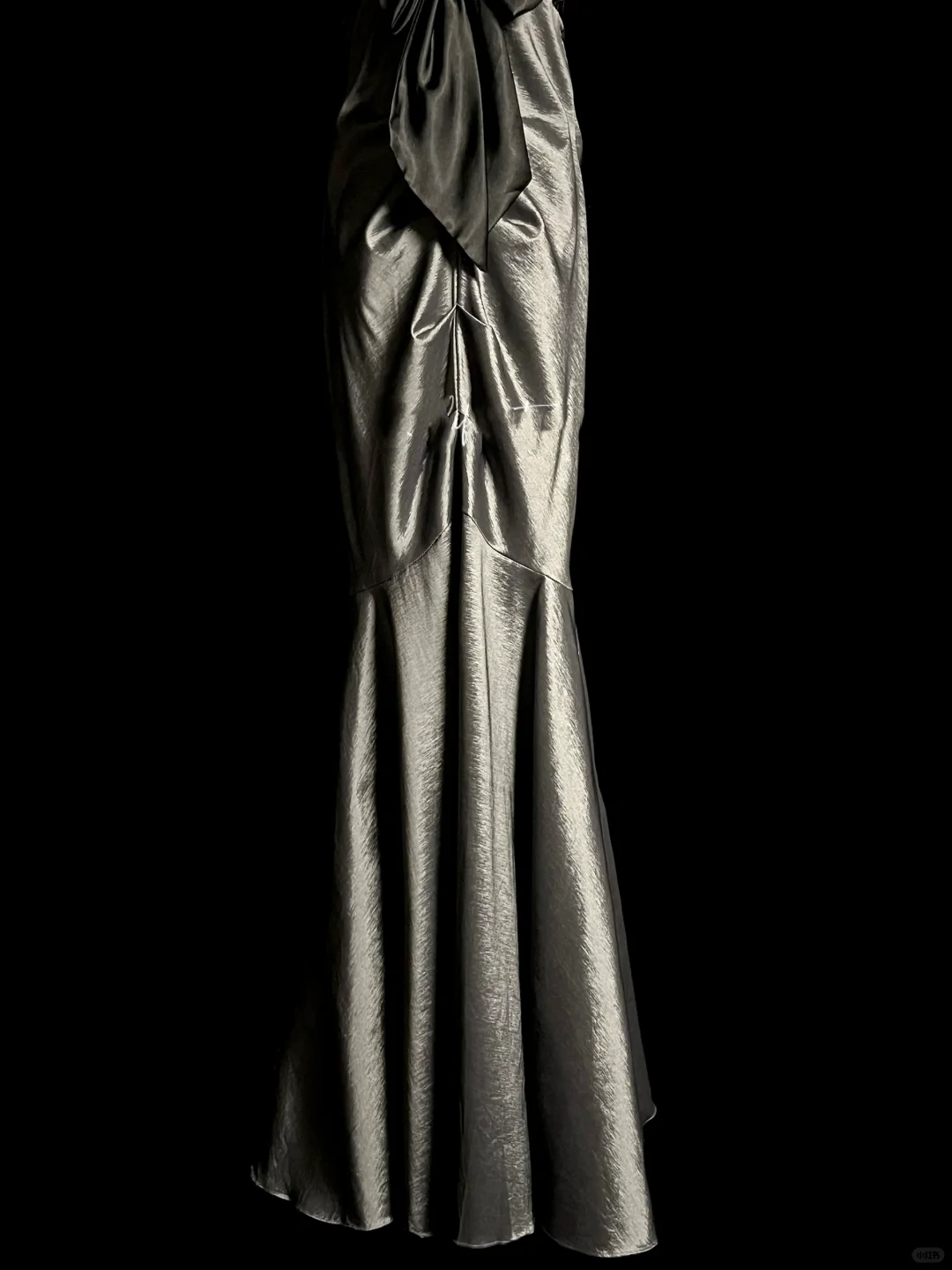 Vintage Mermaid Spaghetti Straps Satin Gray Long Evening Party Gowns Evening Formal Dresses Prom Dress DP2036