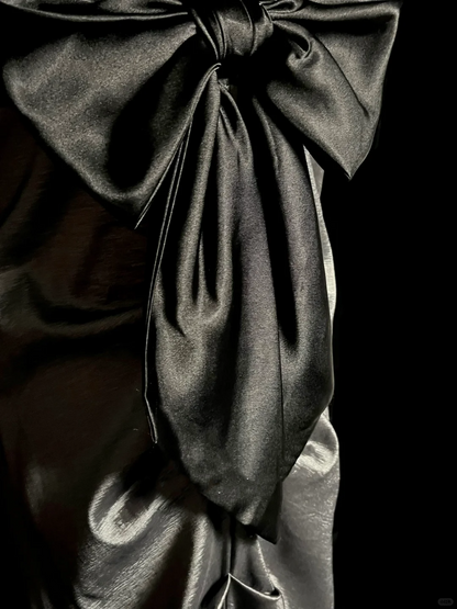 Vintage Mermaid Spaghetti Straps Satin Gray Long Evening Party Gowns Evening Formal Dresses Prom Dress DP2036