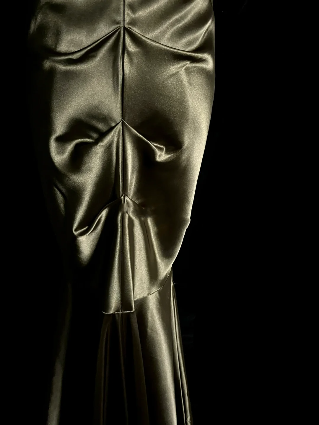 Vintage Mermaid One Shoulder Green Satin Long Evening Party Gowns Evening Formal Dresses Prom Dress DP2037