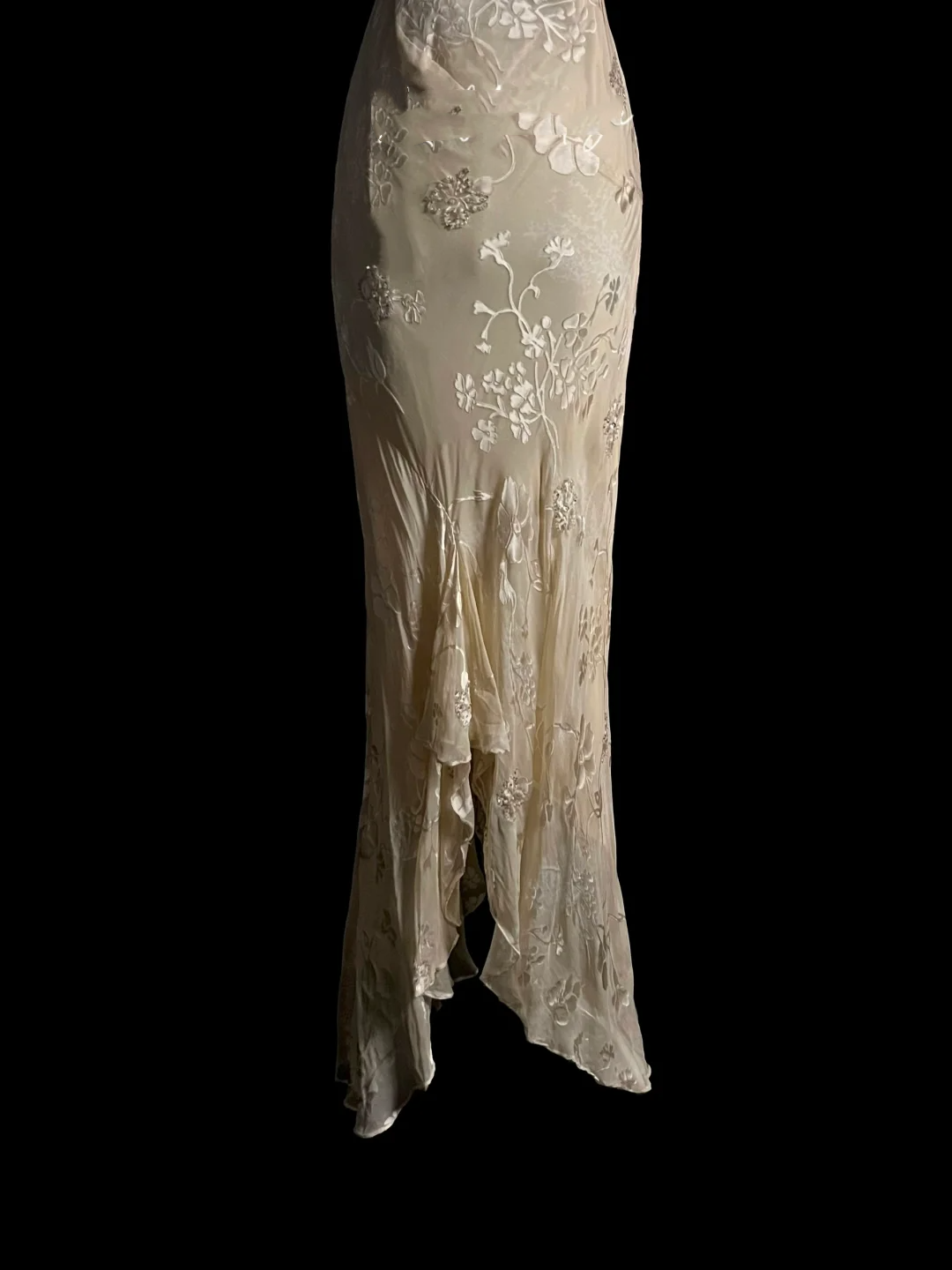 Vintage Mermaid Spaghetti Straps Champagne Lace Long Prom Dress Party Dress Graduation Dresses DP2048