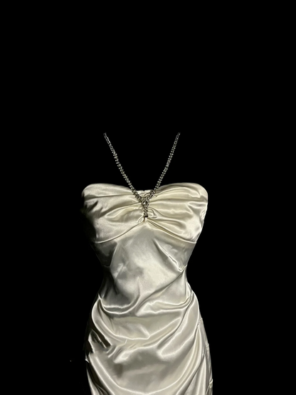 Sexy Sheath Halter Satin Short Homecoming Dresses Summer Hoco Dresses Cocktail Dress Birthday Outfits DP2060