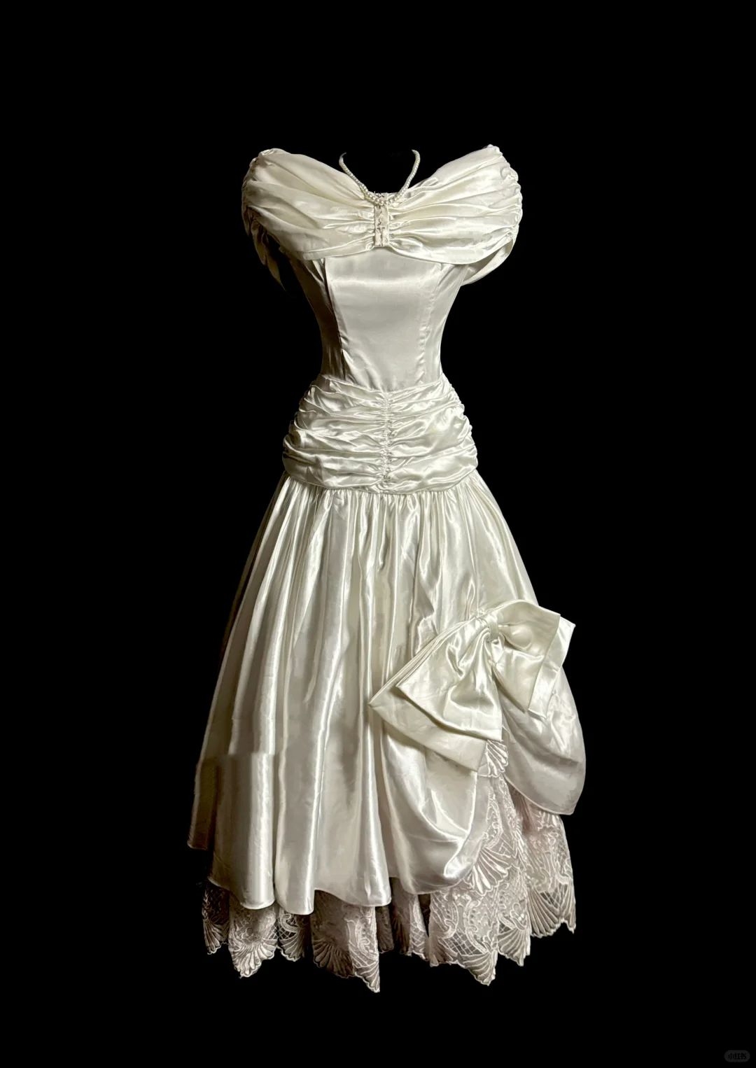 Vintage Wedding Dress Ball Gown Off The Shoulder Ivory Wedding Dresses Retro 1970s Bridal Gowns DP2062