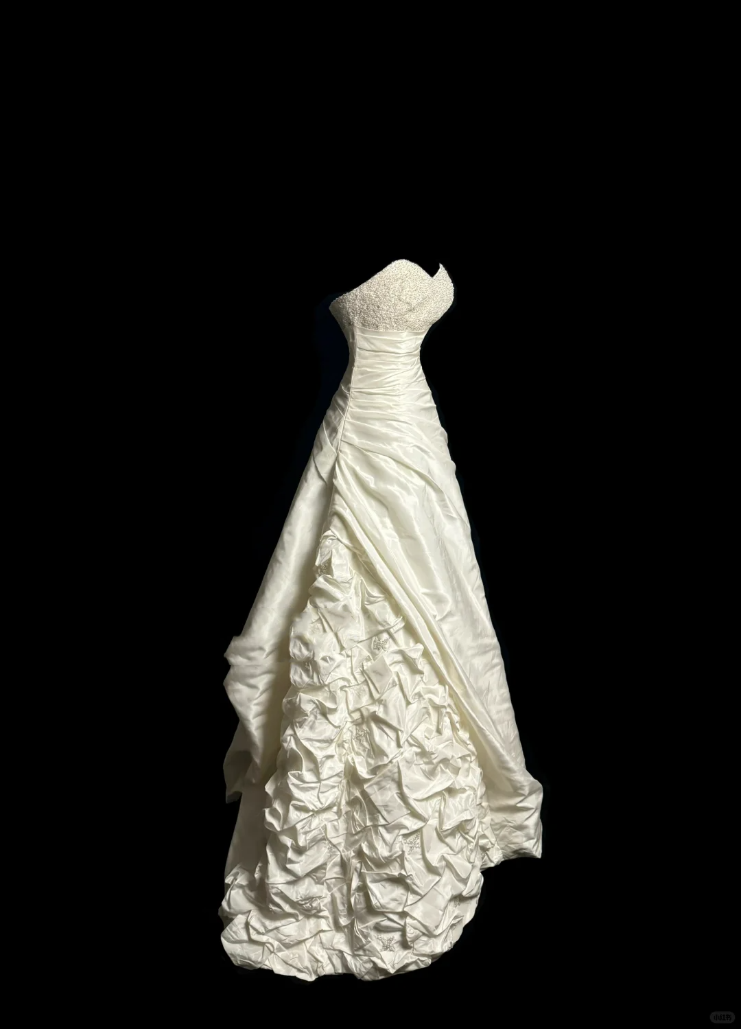 Vintage Wedding Dress Ball Gown Sweetheart Ivory Taffeta Long Wedding Dresses Retro 1970s Bridal Gowns DP2067