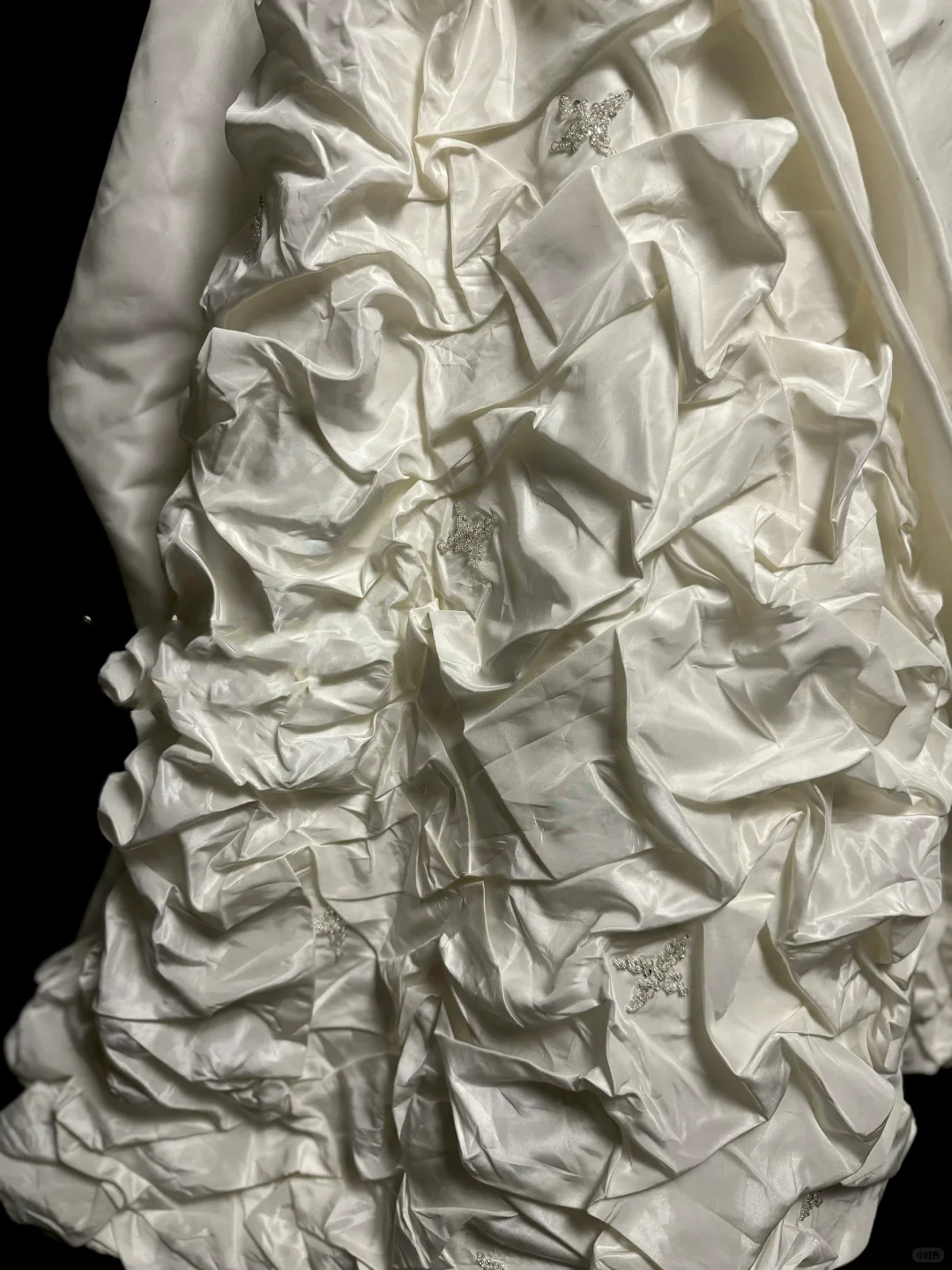 Vintage Wedding Dress Ball Gown Sweetheart Ivory Taffeta Long Wedding Dresses Retro 1970s Bridal Gowns DP2067