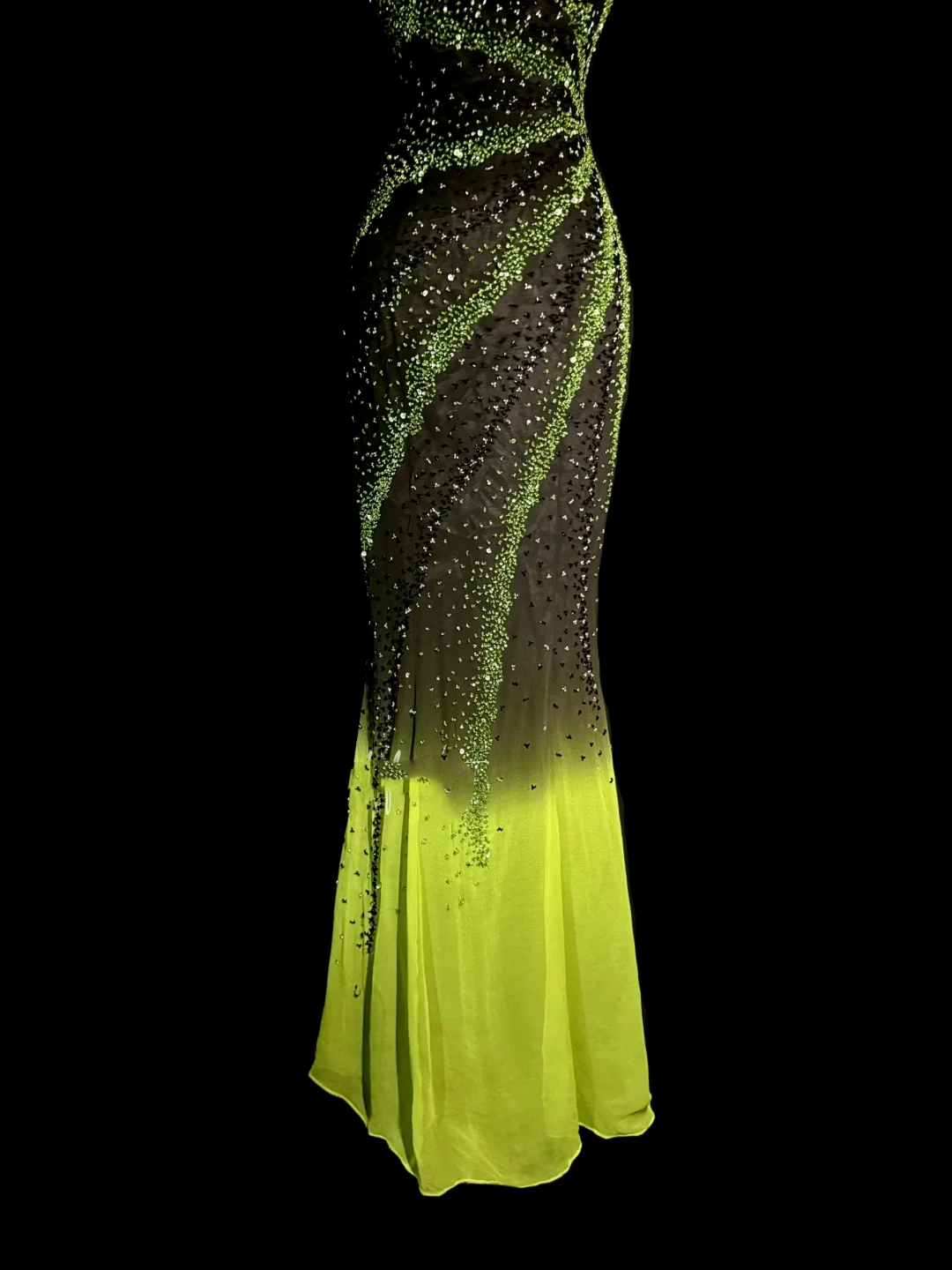 Retro Mermaid Spaghetti Straps Beaded 20th Birthday Dress Prom Dress Birthday Outfits For Women DP2070