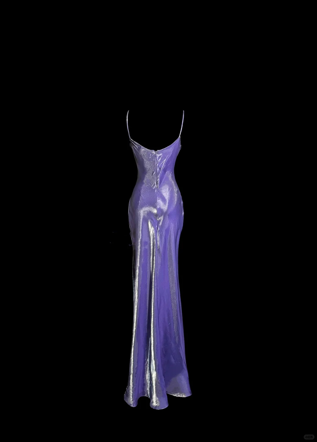 Vintage Mermaid Spaghetti Straps Grape Satin Long Prom Dress Party Dress Graduation Dresses DP2079