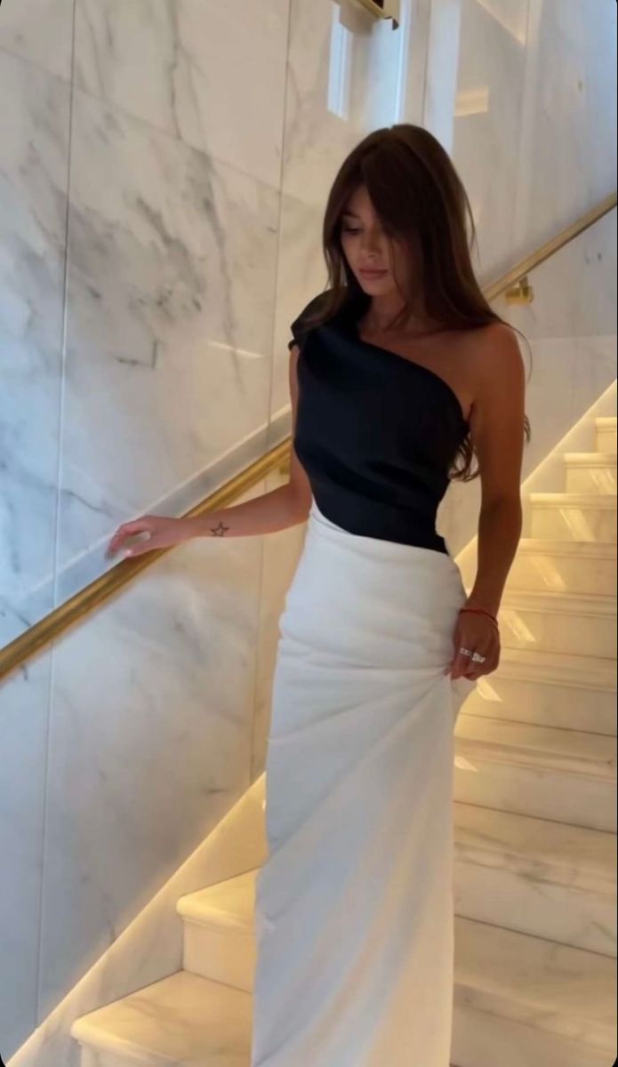 Classy A line One Shoulder Black Prom Dresses Formal Summer Wedding Guest Dresses Wedding Guest Outfit DP2227