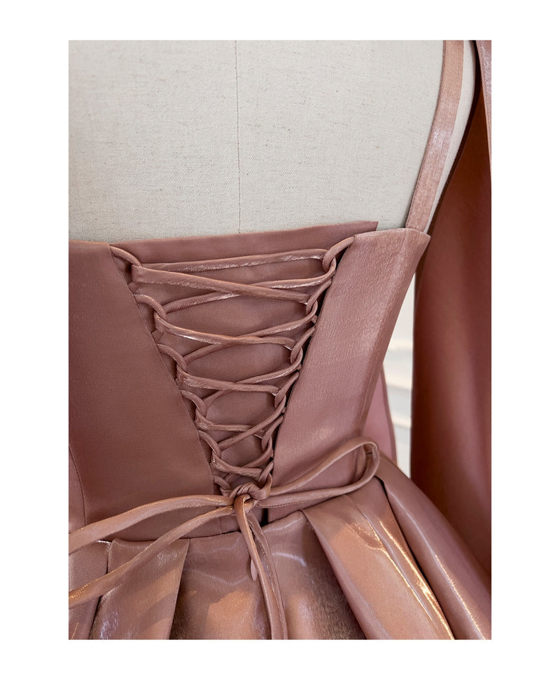 Sexy A line Spaghetti Straps Satin Corset Back Short Homecoming Dress Summer Hoco Dresses Cocktail Dress Birthday Outfits DP2291