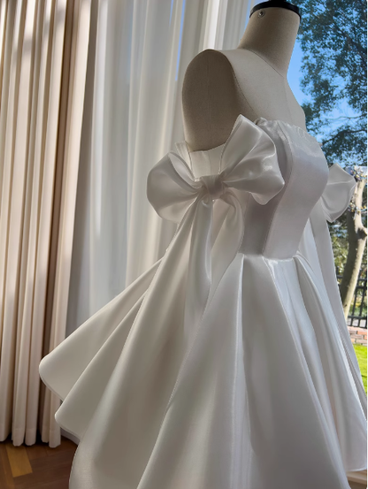 Sexy A line Spaghetti Straps Satin Corset Short Homecoming Dress Summer Hoco Dresses Cocktail Dress Birthday Outfits DP2298