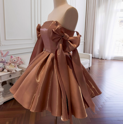 Sexy A line Spaghetti Straps Satin Corset Short Homecoming Dress Summer Hoco Dresses Cocktail Dress Birthday Outfits DP2298