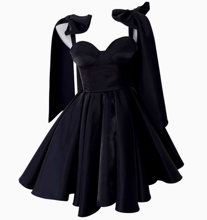 Sexy A line Spaghetti Straps Satin Corset Short Homecoming Dress Summer Hoco Dresses Cocktail Dress Birthday Outfits DP2298