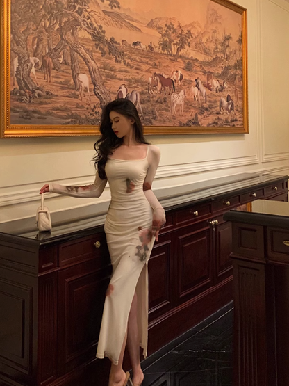 Sexy Mermaid Floral 21st Birthday Dress Party Gown Birthday Outfits Birthday Dress Ideas For Women DP2311