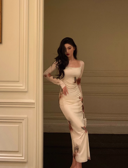 Sexy Mermaid Floral 21st Birthday Dress Party Gown Birthday Outfits Birthday Dress Ideas For Women DP2311