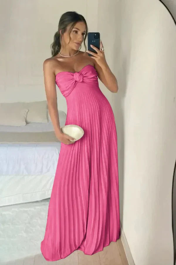 Elegant A Line Sweetheart Pink Long Prom Dress with Ruffles Evening Dresses DP255