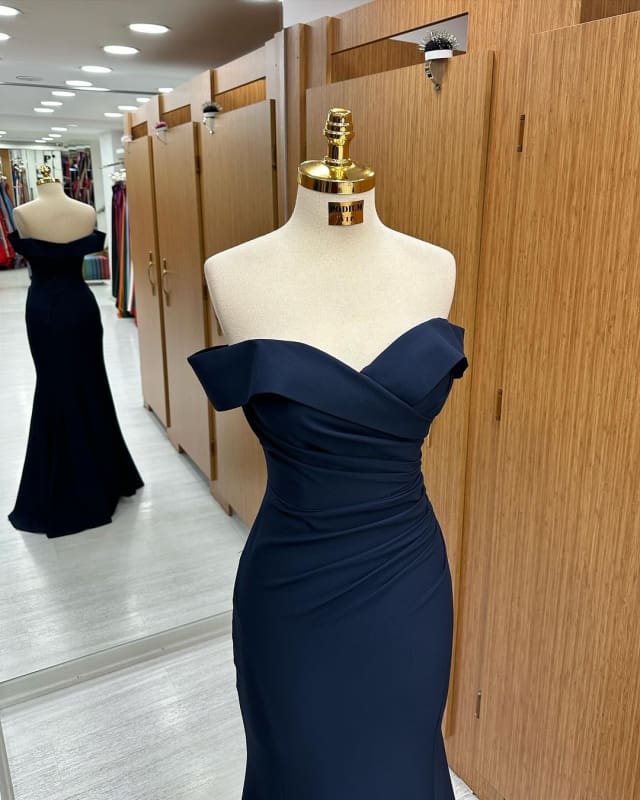 Off-the-shoulder Sweetheart Sleeveless Long Mermaid Prom Dress Evening Dresses DP297