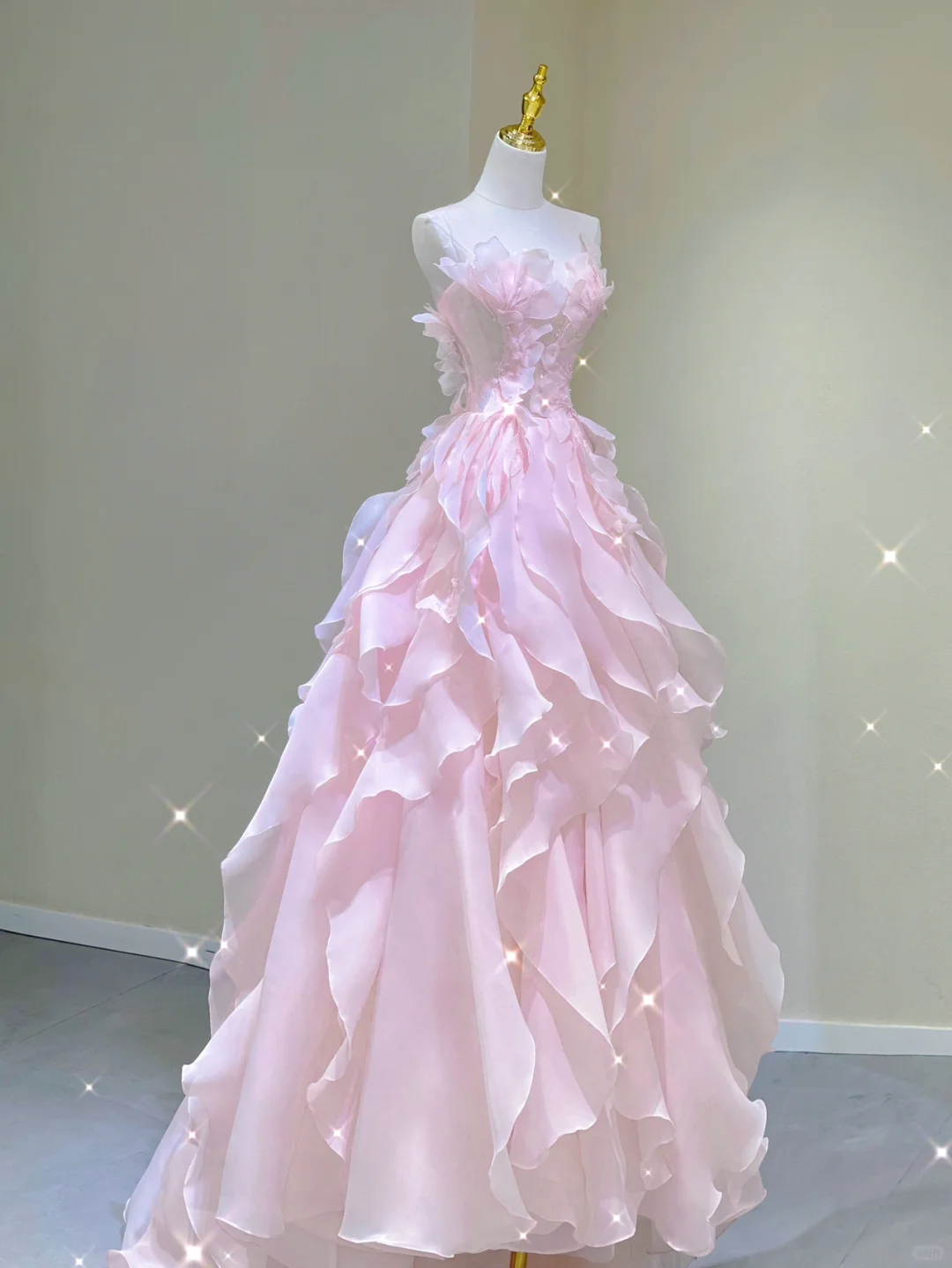 Pretty Ball Gown Strapless Long Prom Dresses Pink Graduation Dress High School Classy Evening Dresses DP382