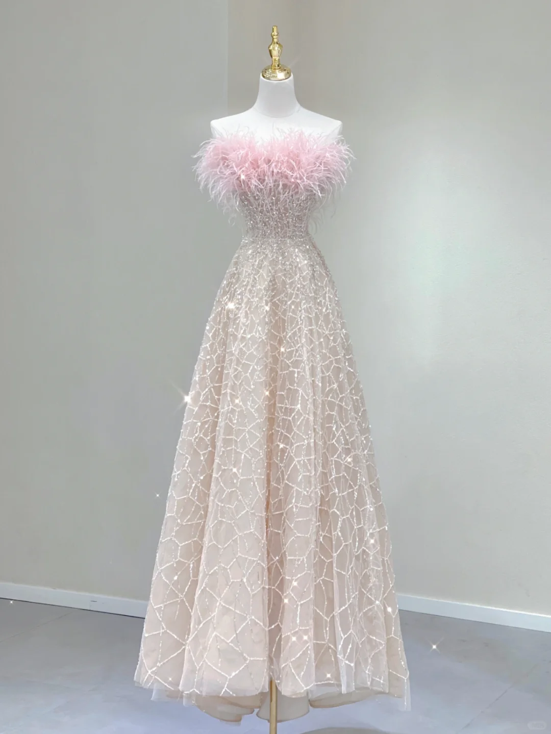 Pretty A line Strapless Tulle Long Prom Dresses Graduation Dress High School Classy Evening Dresses DP387