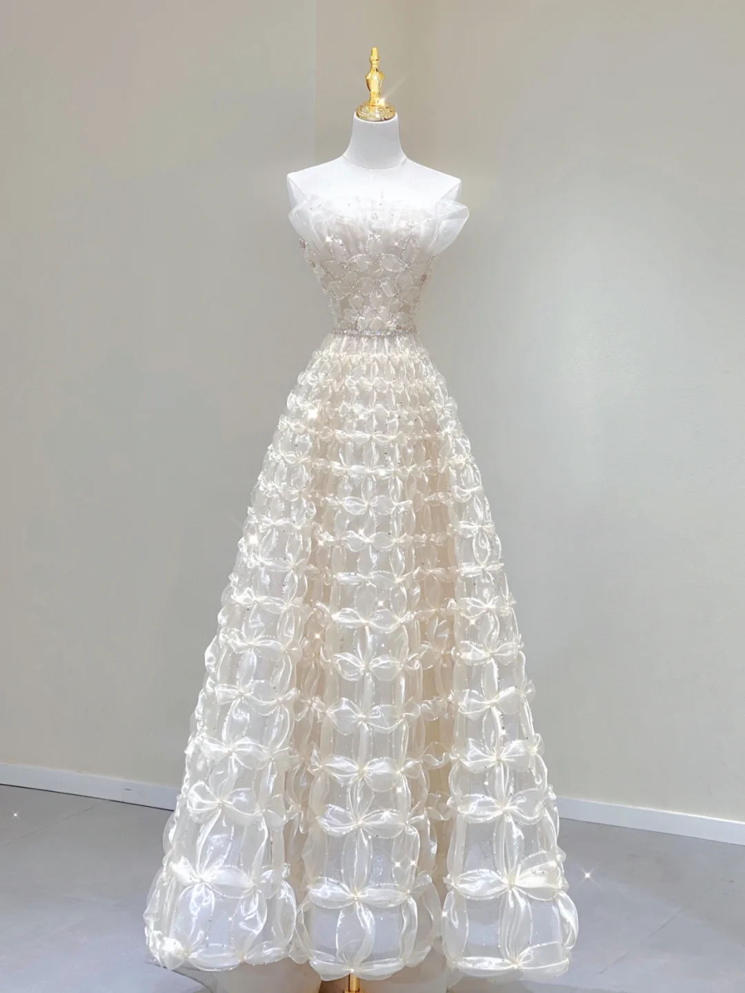 Pretty A line Strapless Long Prom Dresses Graduation Dress High School Classy Evening Dresses DP393