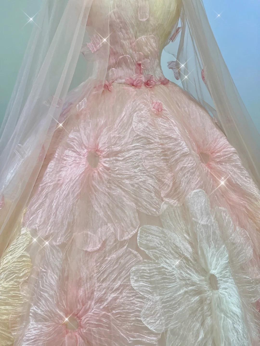 Pretty Ball Gown Strapless Pink Tulle Long Prom Dresses High School Outfits Evening Dresses DP401