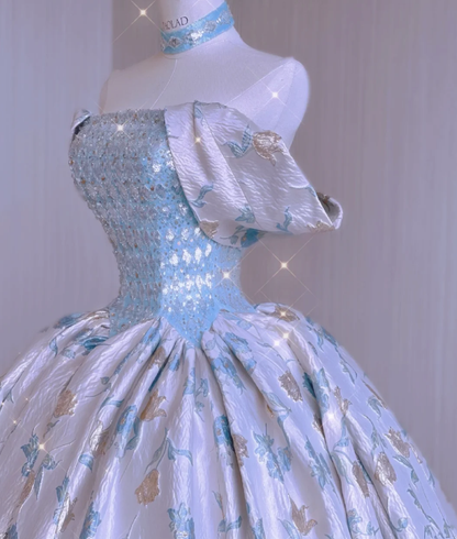 Modest Ball Gown Off The Shoulder Long Prom Dresses High School Outfits Graduation Dress Evening Dresses DP438