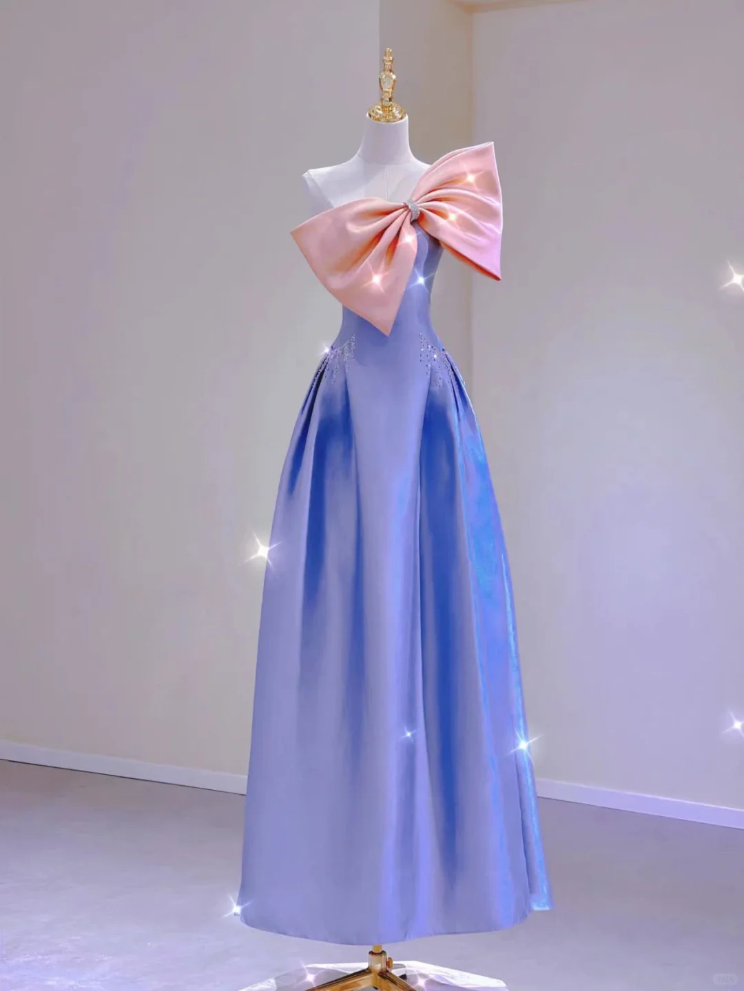 Classy A line Strapless Satin Prom Dresses Birthday Dresses Dance Party Dress Graduation Prom Dresses DP491